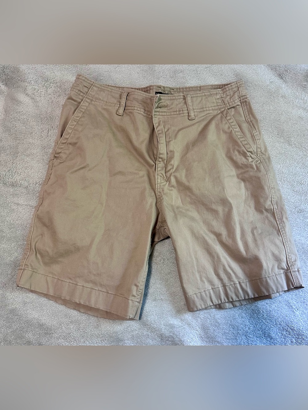 Lucky Brand Tan Flat Front Chino Shorts MENS 33